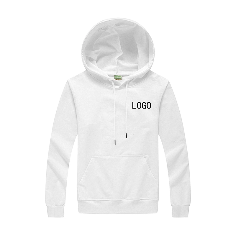 Promotional cheap high quality pullover oversize black white plain blank cotton polyester unisex men women hoodie