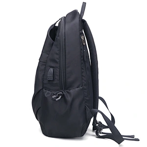 Waterproof black backpacks for men multi-function outdoor travel bags for leisure college students backpack with internal layer