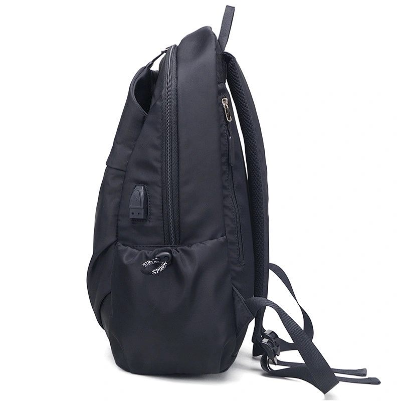 Waterproof black backpacks for men multi-function outdoor travel bags for leisure college students backpack with internal layer