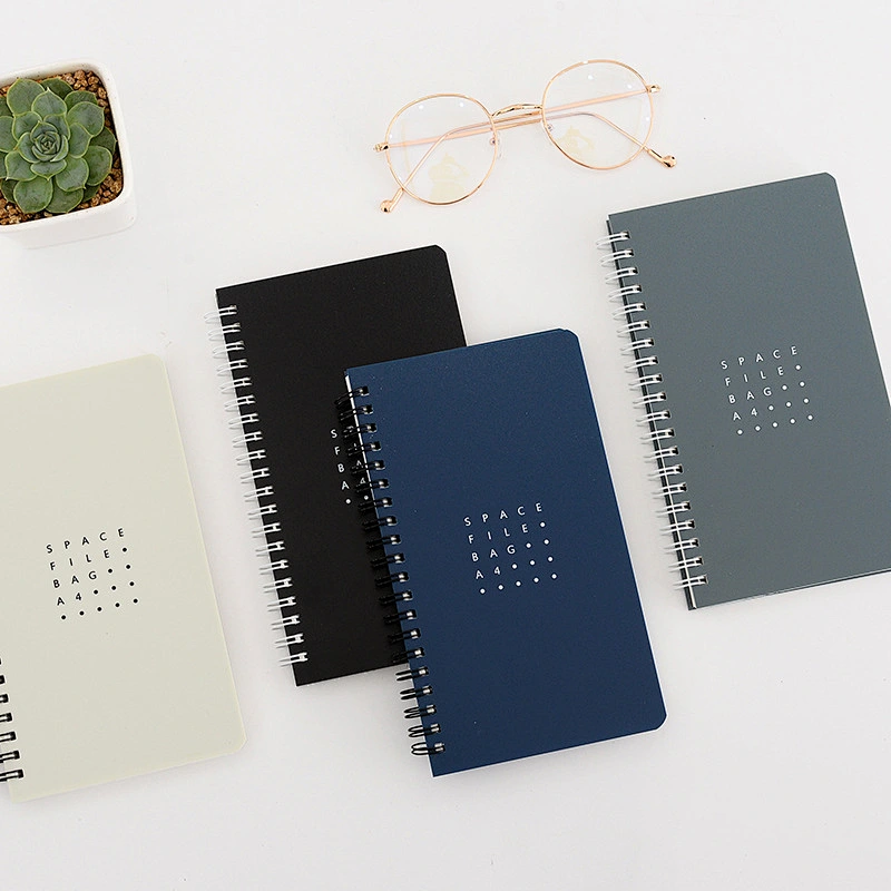 High quality Custom A4/A5/B5 PP Cover spiral Notepad suitable advertising promotion gift loose-leaf Coil notebook