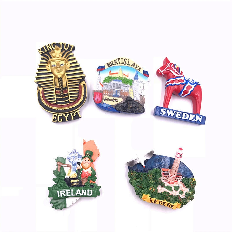 Creative  custom decoration Travel souvenir refrigerator magnet/ resin fridge magnet