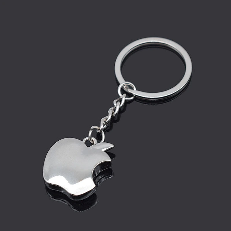 Creative Novelty Souvenir Car Trinket Key Ring Metal Apple Key Chain custom promotion gift Key Chain