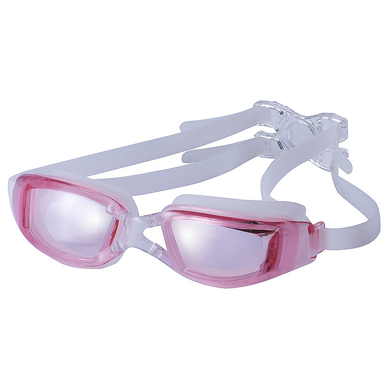 Custom factory wholesale new design fashionable waterproof swimming goggles adult wide-vision men women swim goggle