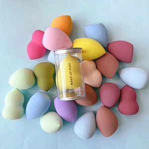 High Quality Custom Promotional Gifts Beauty Salon Cosmetics Colorful Puff Egg Shape Makeup Sponge