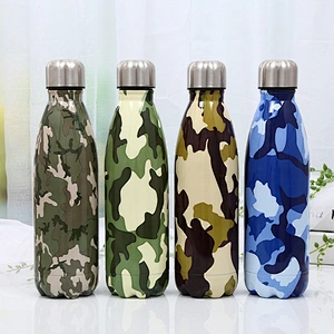 Fashion custom logo 300ml cola bottle  304 stainless steel water bottle