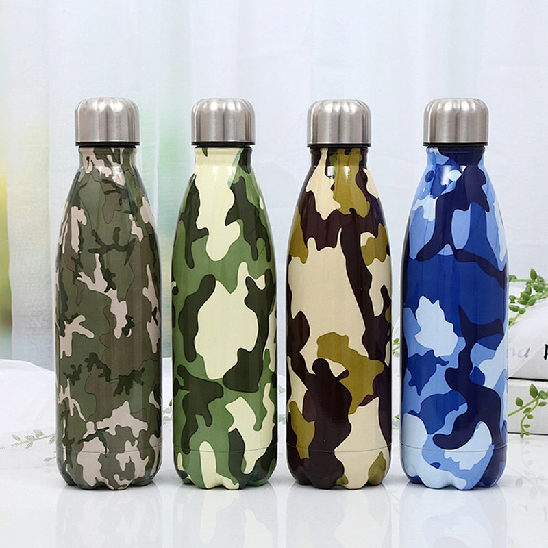 Fashion custom logo 300ml cola bottle  304 stainless steel water bottle