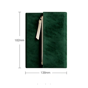 2020 creative custom logo storage bag velour leather promotion gift notebook Portable notebook