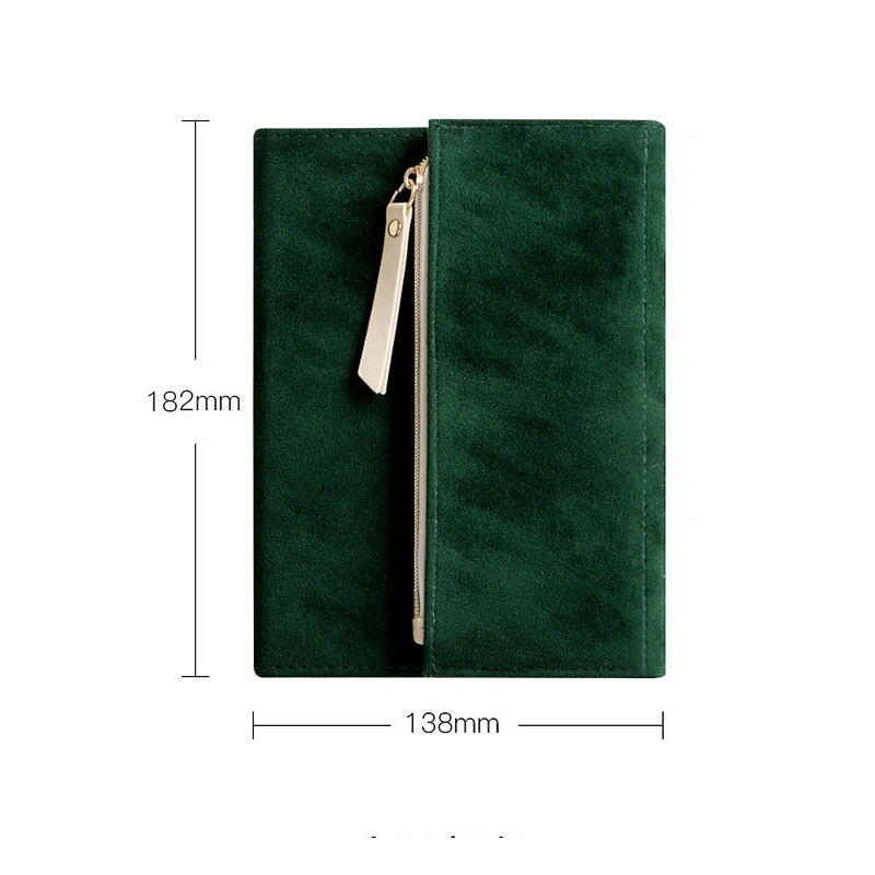 2020 creative custom logo storage bag velour leather promotion gift notebook Portable notebook