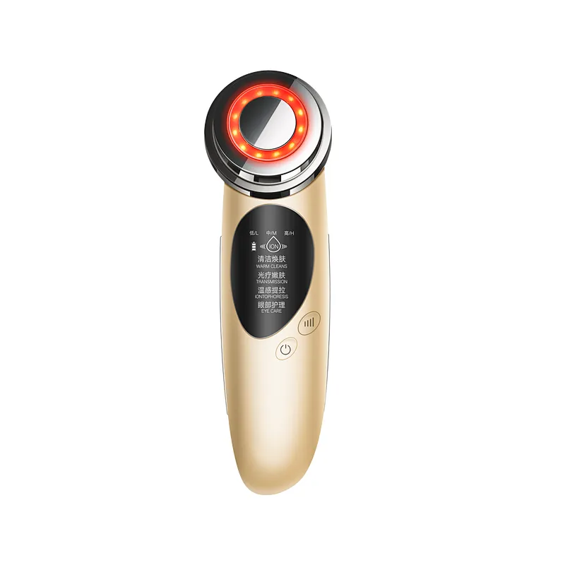 Rechargeable Ultrasonic facial massager cleaning exfoliating galvanic facial massager