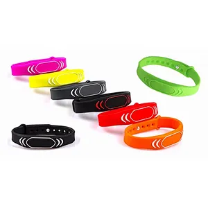 Hot selling Waterproof Smart  Adjustable Passive RFID Wristband Silicone Bracelet NFC TAG  RFID Wristband