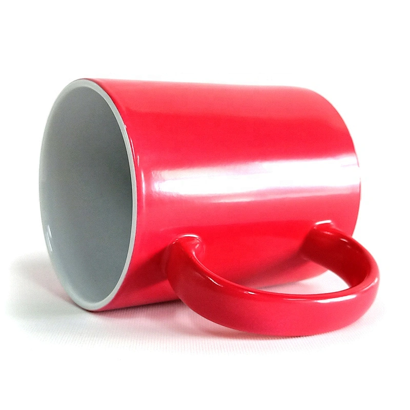 Promotional gifts High quality 12 oz porcelain round handle Mug Temperature-sensitive color-change mug