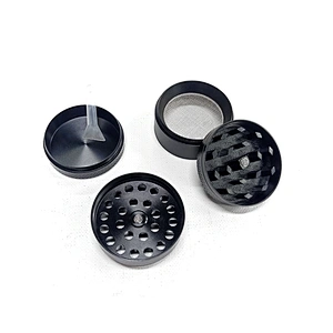 Hot Selling Top Quality Custom Logo  Grinder 4 Piece Zinc Alloy Herb Grinder