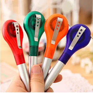 Custom advertising multiple use pen with measuring tape promotional gift ruler pen with logo