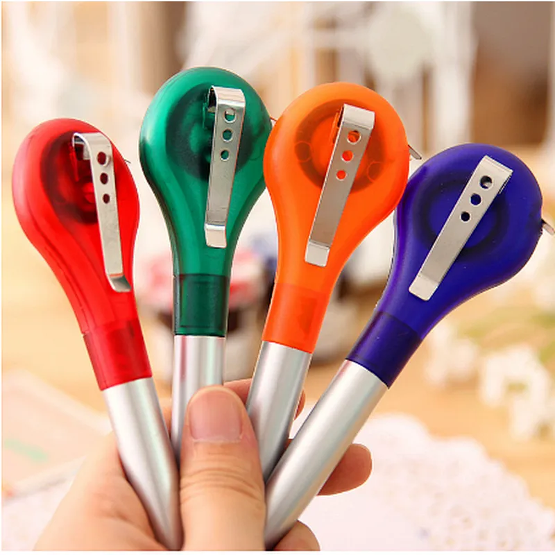 Custom advertising multiple use pen with measuring tape promotional gift ruler pen with logo