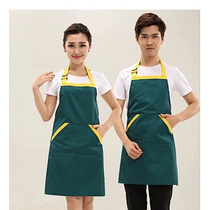 Wholesale Custom logo promotional adjustable buckle waterproof Kitchen Apron ,barista apron