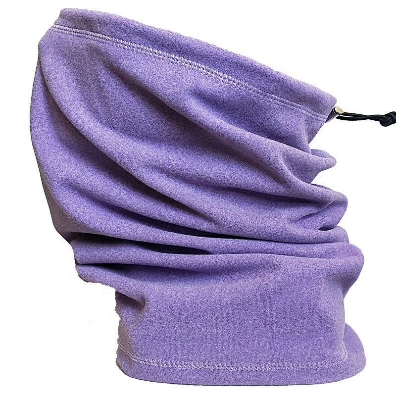 Hot sell custom brand polar fleece winter adjustable warmer tube scarf unisex snow ski scarf bandana