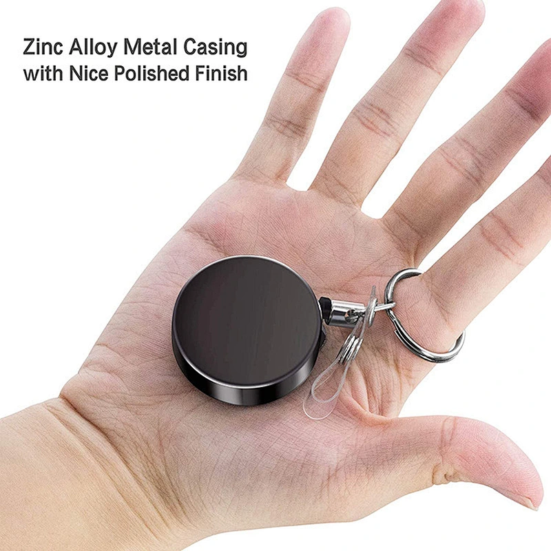 Hot sell customized design multi-use Metal zinc Alloy badge holder Card Key chain  accessories