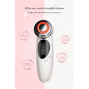 Rechargeable Ultrasonic facial massager cleaning exfoliating galvanic facial massager