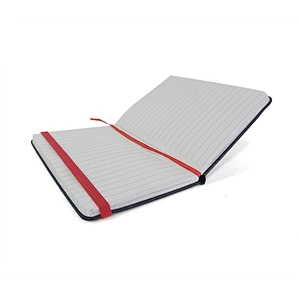 Custom  logo paper notebook  high quality black pu leather notebook Promotional activities notebook