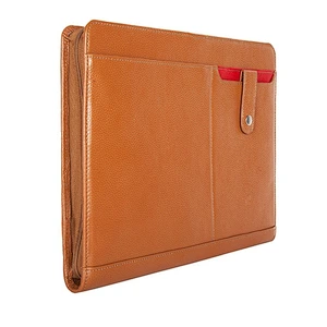 Promotion Top grade travel file bag custom luxury multi spacefile folder storage office A4 size PU zipper folder