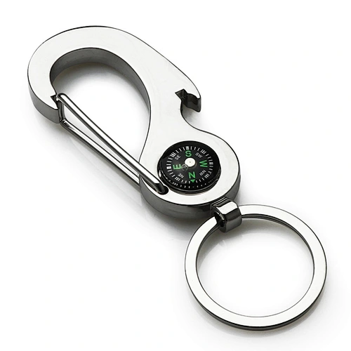 Hot sale Engraving Logo Promotion Bottle Opener keychain Custom Bottle Opener Compass Bottle Opener Keychain
