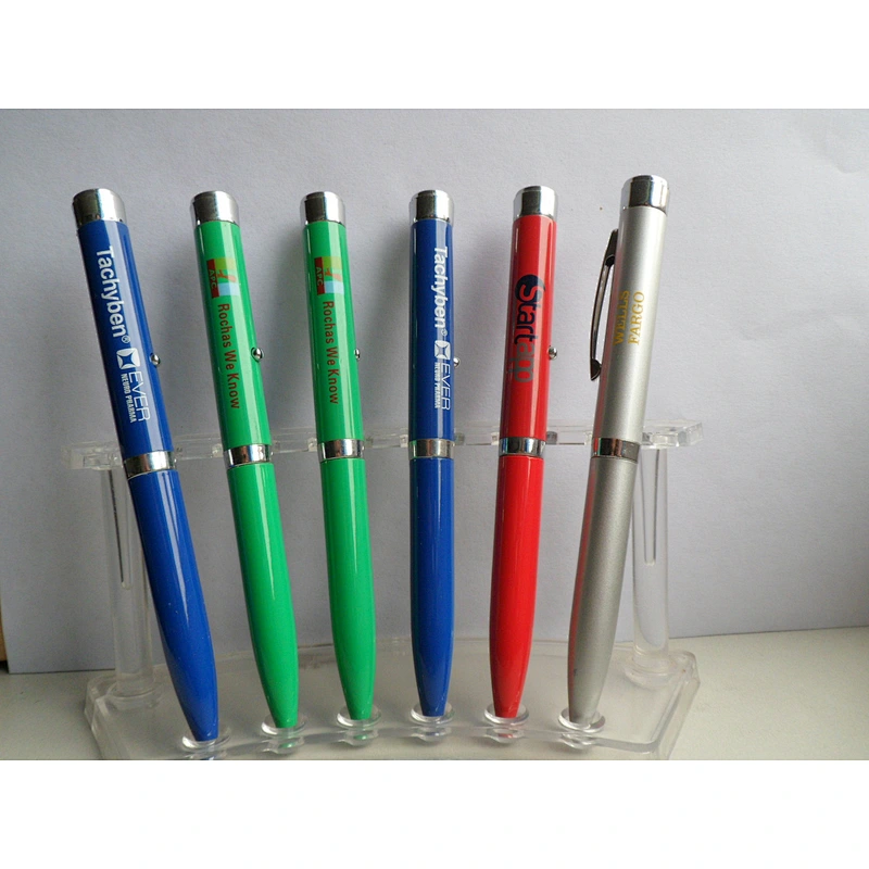 Customized LOGO projection pen laser projection ballpoint pen LED advertising projection lamp