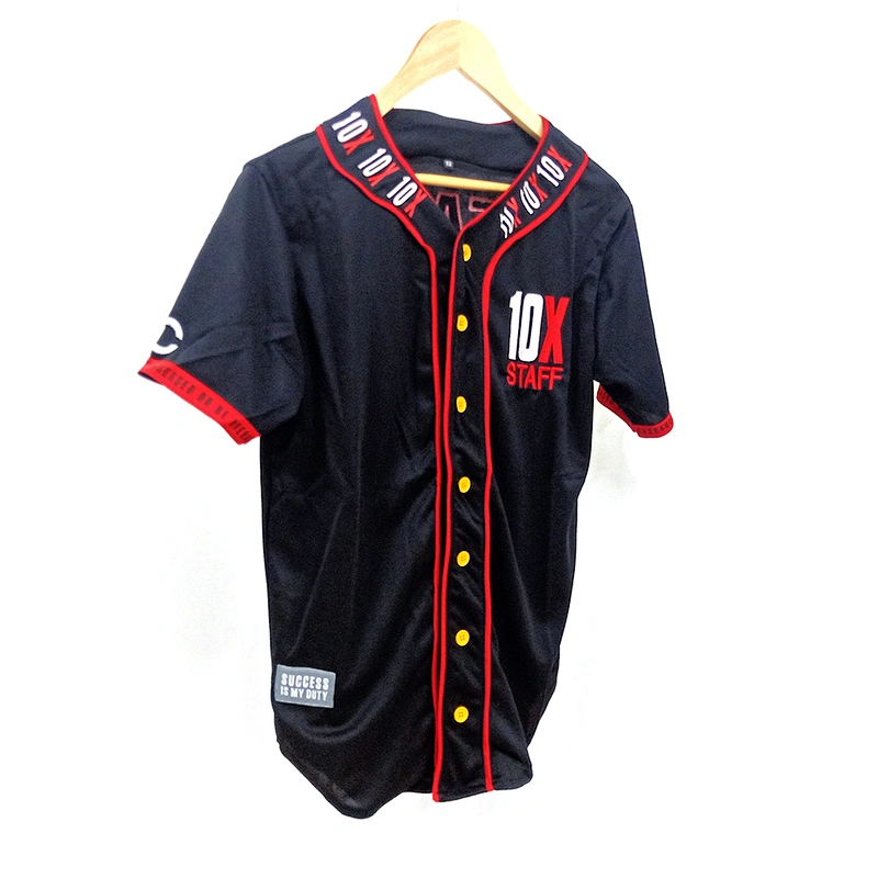 Top quality custom hot sale embroidery logo baseball jersey Promotional activities gift baseball jersey
