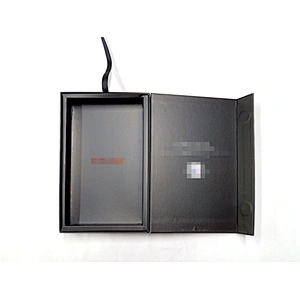 Customization Black Matte Rigid Book Shape Magnetic closure promotion Gift Folding Box