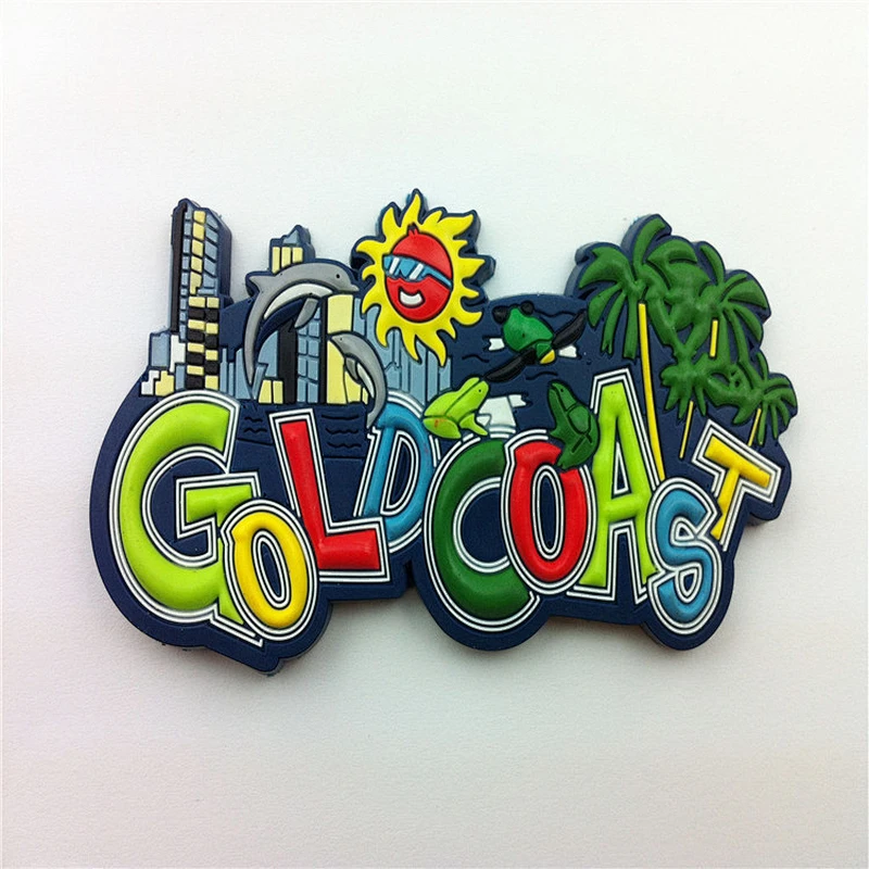 High quality cheap Creative Souvenir custom 3D Soft PVC Silicone Fridge Magnets