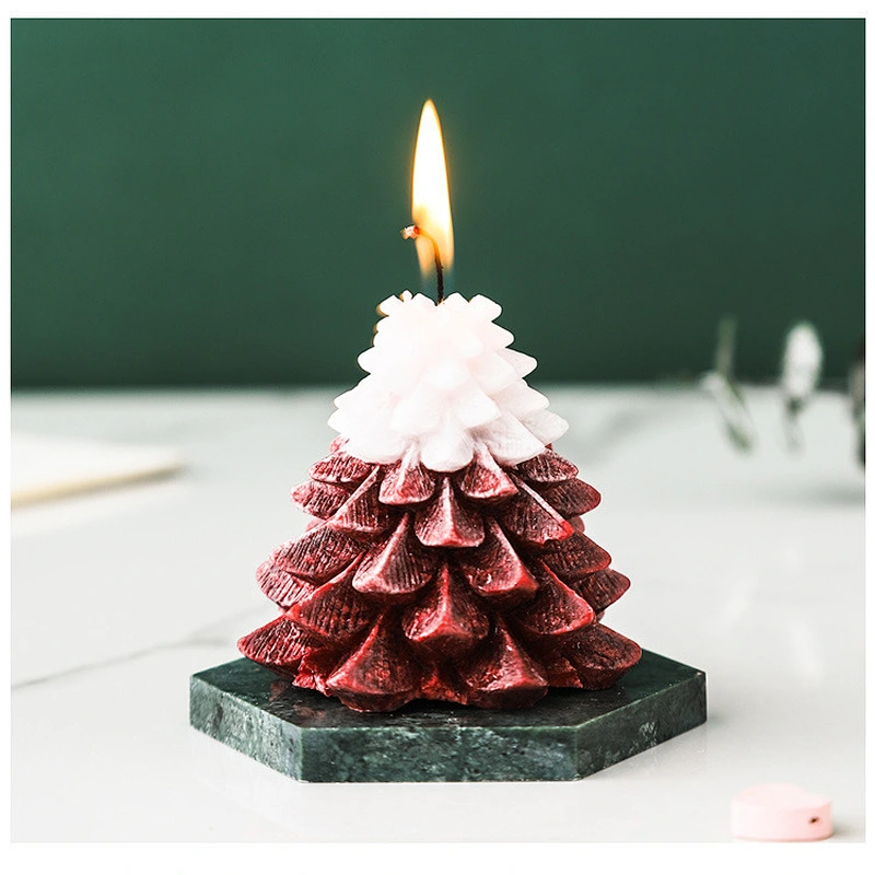 Wholesale fashionable custom luxury handmade aroma candles Christmas tree home decoration