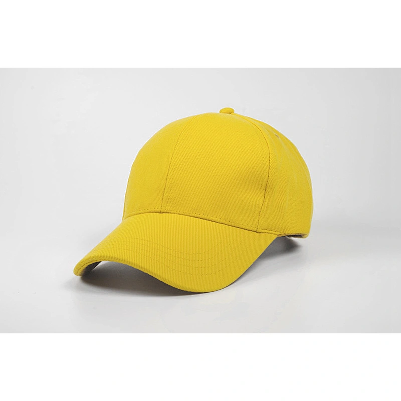 Wholesale fashion Customized logo Adults unisex solid color 6 panel Cotton Sports Baseball Hats