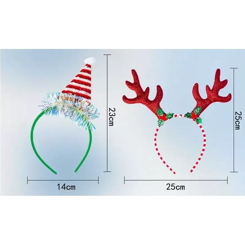 New design Christmas party decoration supplies cute antler Christmas headbands