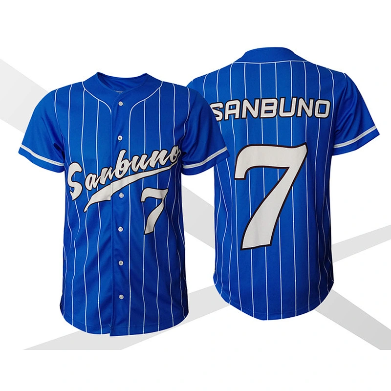 Custom design baseball team uniform 100% polyester quick-dry baseball jersey