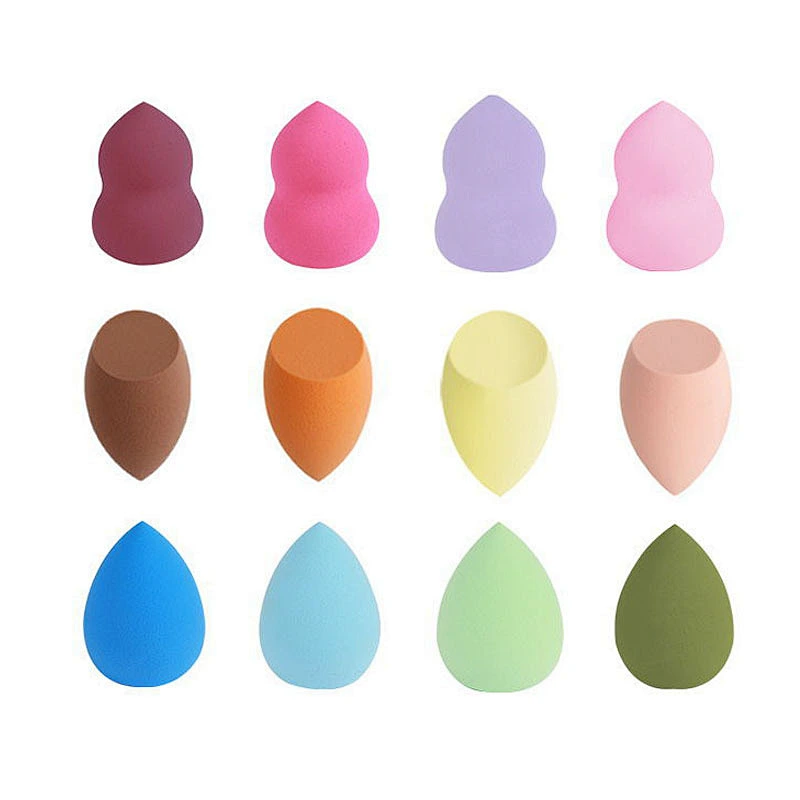 Custom Promotional Gifts beauty salon Cosmetics Puff Egg Shape Own Logo Powder Puff For Makeup