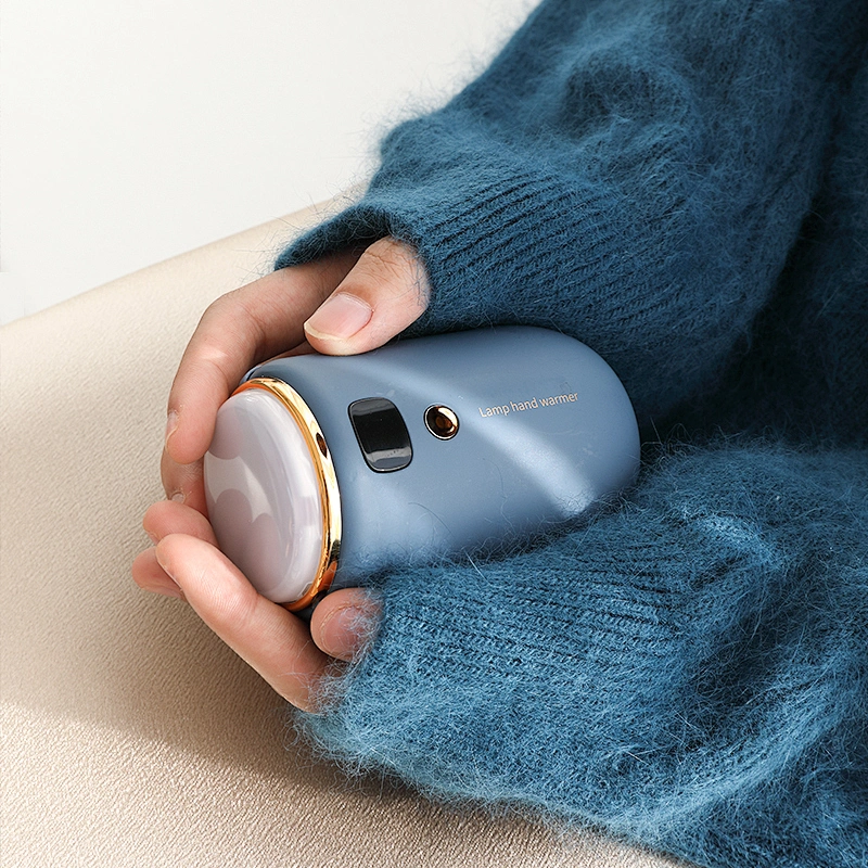 Hot Selling Custom OEM brand Multifunctional USB Rechargeable Heater Power Bank Projection Lamp Hand Warmer