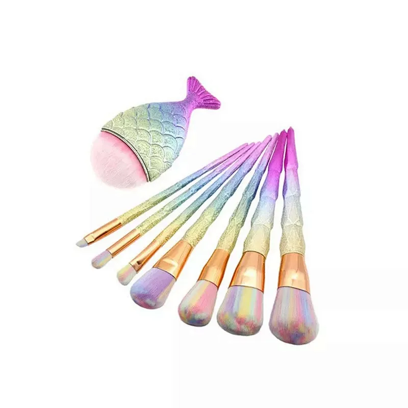 High quality promotion Fish Tail Diamond Mermaid Makeup Brush Foundation Cosmetic Brush Tool Makeup Brush
