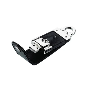 Hot Sale Creative PROMOTION  Gift Keychain Leather Usb 2.0 Flash Drive 4G 8G 16G 32G 64 GCUSTOM LOGO USB Stick  Drive