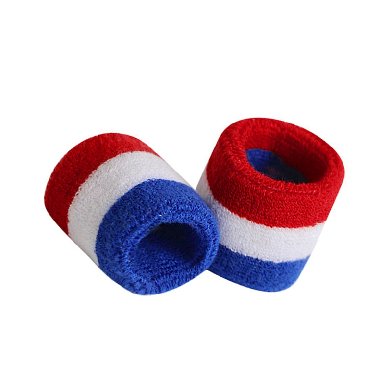 New products custom Color sports sweat-absorbent cotton towel Knitting Wrist Protector elastic sweatband wristband