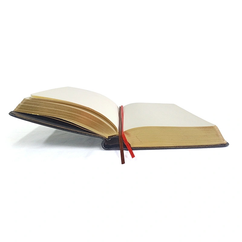 PU leather hardcover journal custom logo gilt- edged notebook promotion gift B5 notebook