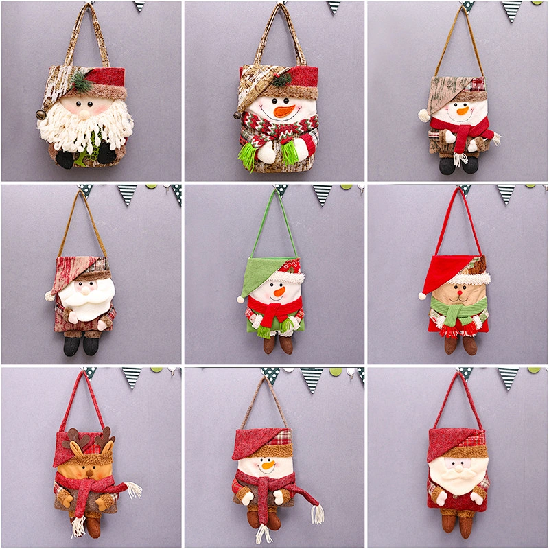High quality creative Christmas handbag Christmas decoration small gift bag candy bag