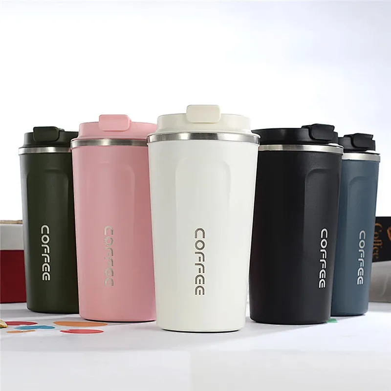 2020 new trendy custom logo water bottles double wall stainless steel water cup vacuum insulated reusable coffee tumbler