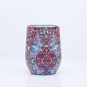 Double Wall Egg Shape Stainless Steel 304 mugs with Lid Vacuum Insulated SS304 Drinking Sippy Tumbler
