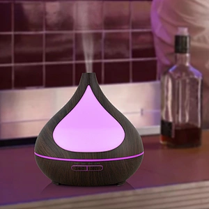wood grain aromatherapy 7 Color LED  essential oil ultrasonic humidifier aroma diffuser
