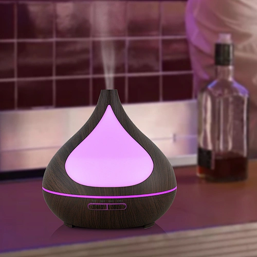 wood grain aromatherapy 7 Color LED  essential oil ultrasonic humidifier aroma diffuser