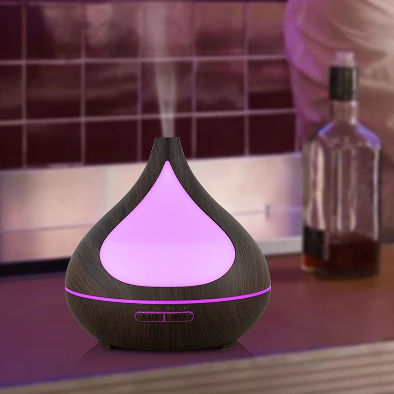 wood grain aromatherapy 7 Color LED  essential oil ultrasonic humidifier aroma diffuser