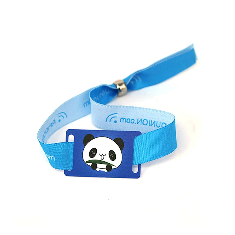 Full color printing dye sublimation fabric QR code wristband Concert amusement park wristbands