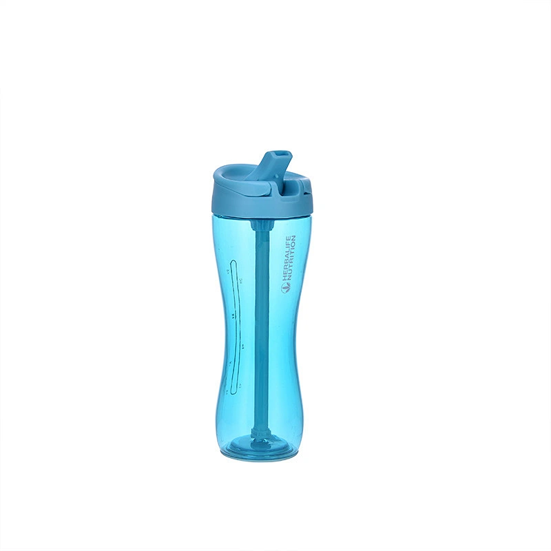 ABS plastic water bottles high quality BP free water bottles customized OEM logo outdoor sports bottles with straw