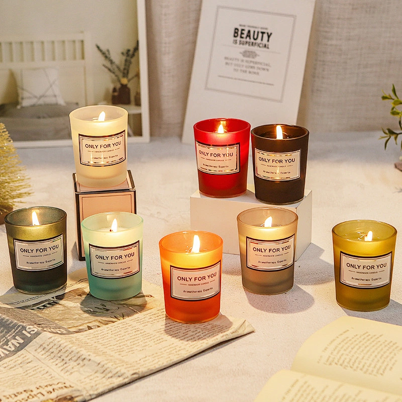 Hot sell Wholesale luxury 12 oz glass jar custom promotion home decorative scented candle jar