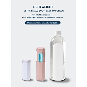 UVC short-wave Portable Hot sale UV light  sterilizer lamp small usb rechargeable ozone uv wand sterilizer