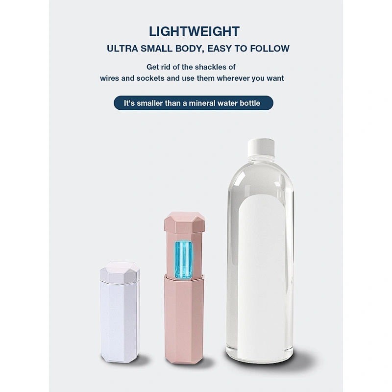 UVC short-wave Portable Hot sale UV light  sterilizer lamp small usb rechargeable ozone uv wand sterilizer